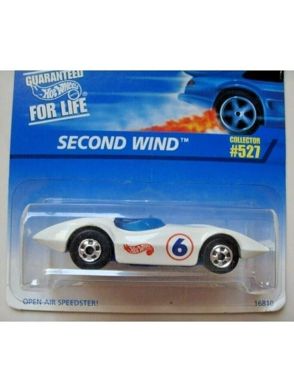 Vintage Die Cast Hot Wheels 1996 Second Wind Collector 527 Open-Air Speedster